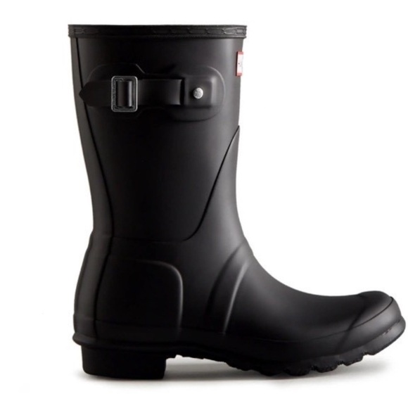 Hunter Shoes - Hunter The Original Short Black Boots Size 10 NEW